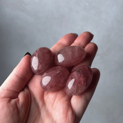 Tanzberry Quartz Tumbles | Red Aventurine Tumbled Crystals