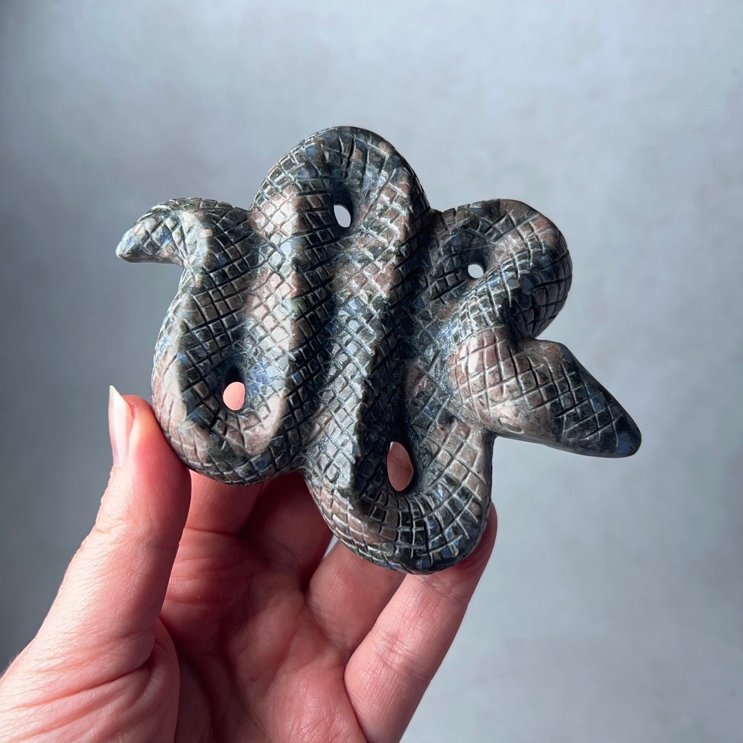 Que Sera Snake Carving | Llanite Crystal Snake