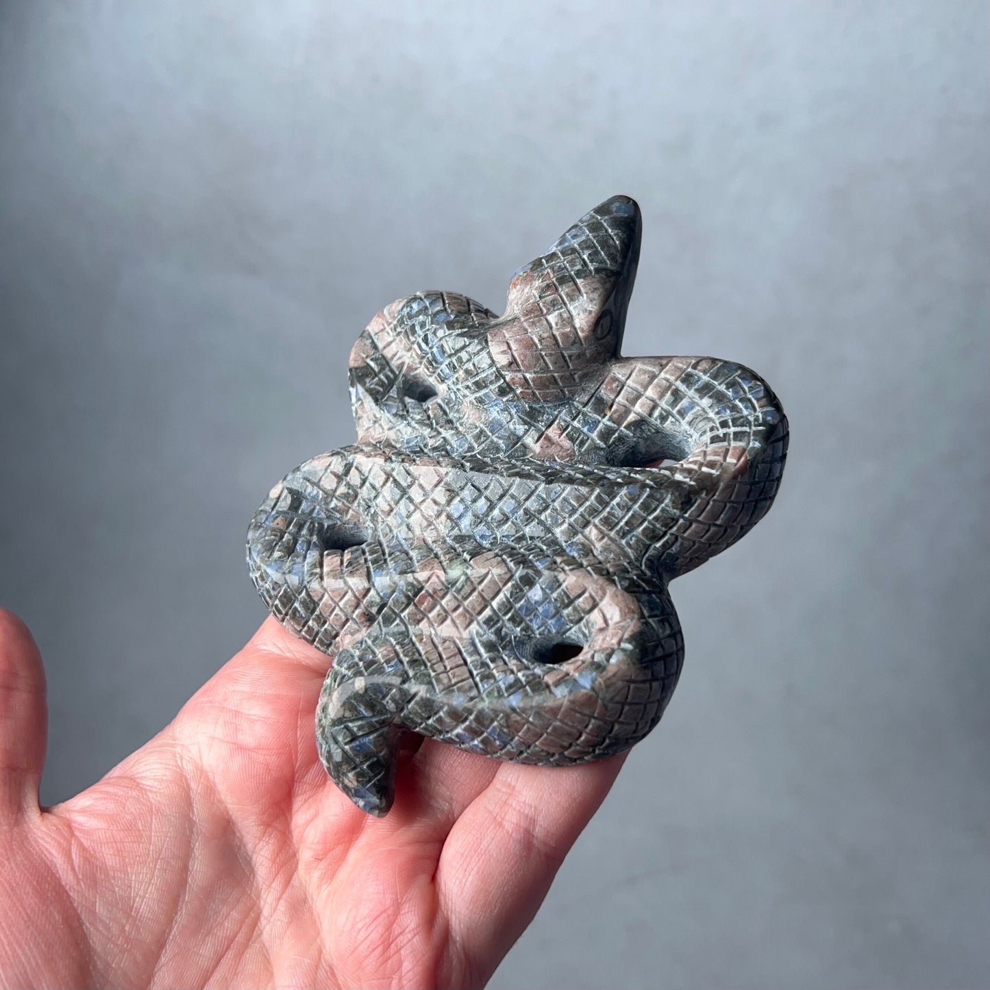 Que Sera Snake Carving | Llanite Crystal Snake