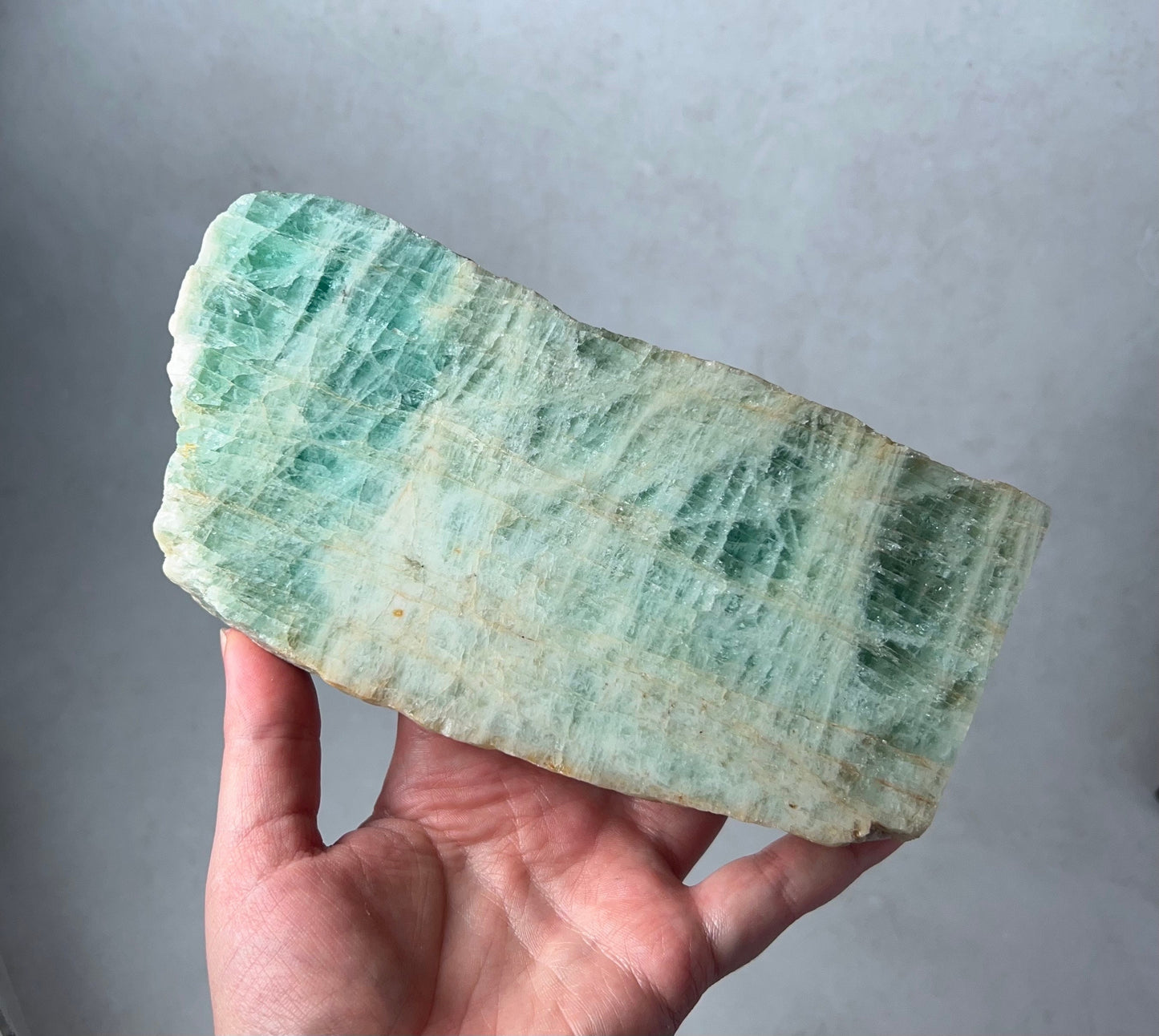 Australian Aquamarine Polished Freeform | Crystal Slab