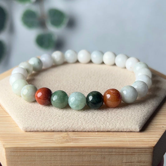 Jadeite Bracelet | Burmese Jade Stretch Bracelet