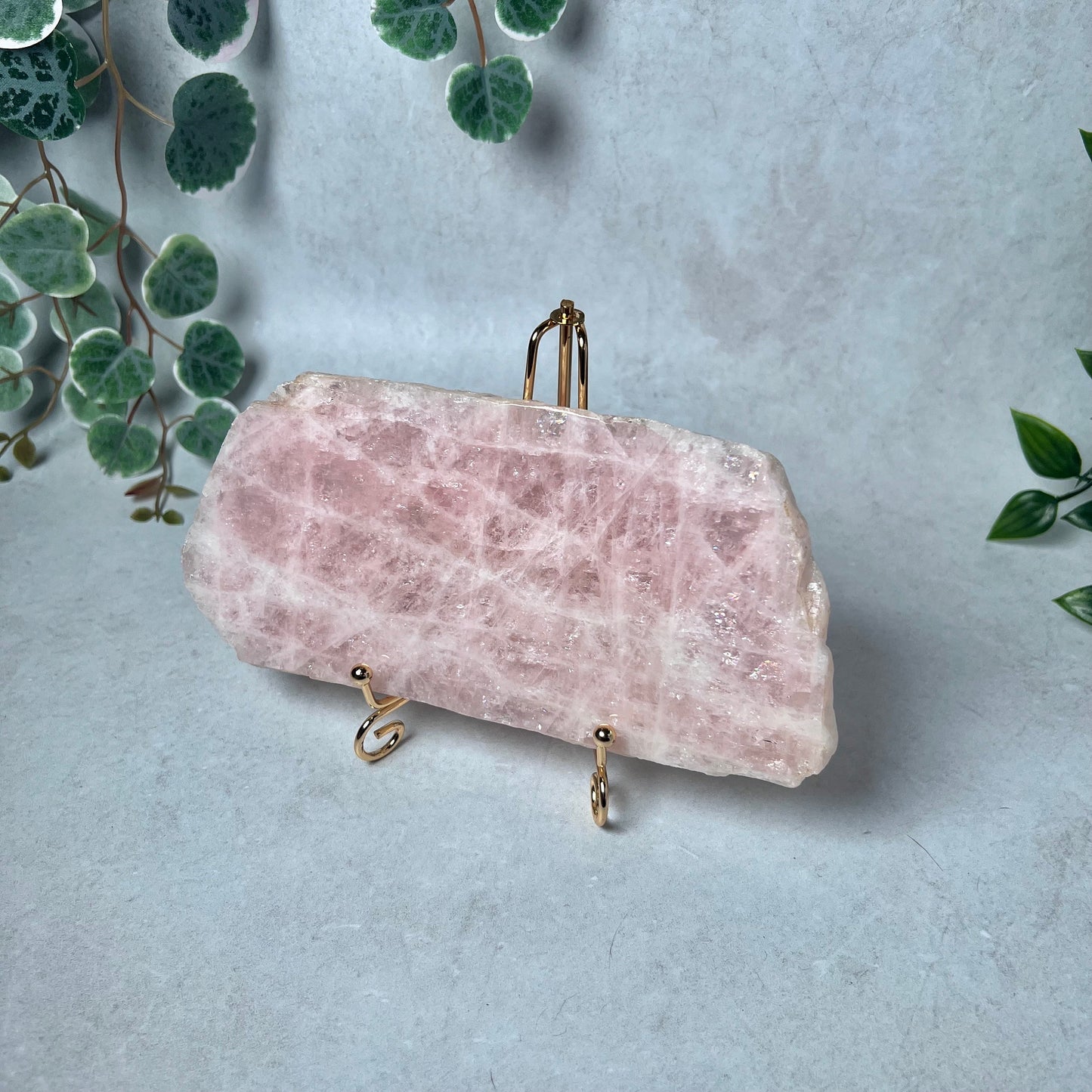 Australian Morganite Polished Slab | Crystal Slab