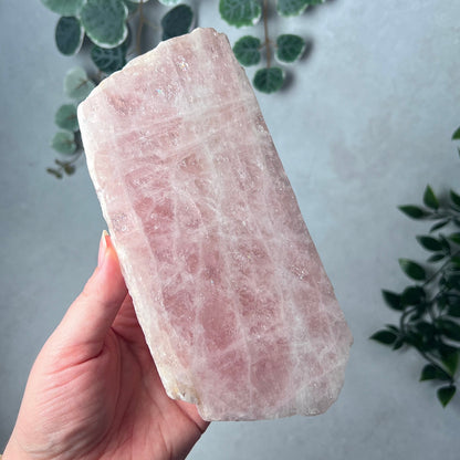 Australian Morganite Polished Slab | Crystal Slab