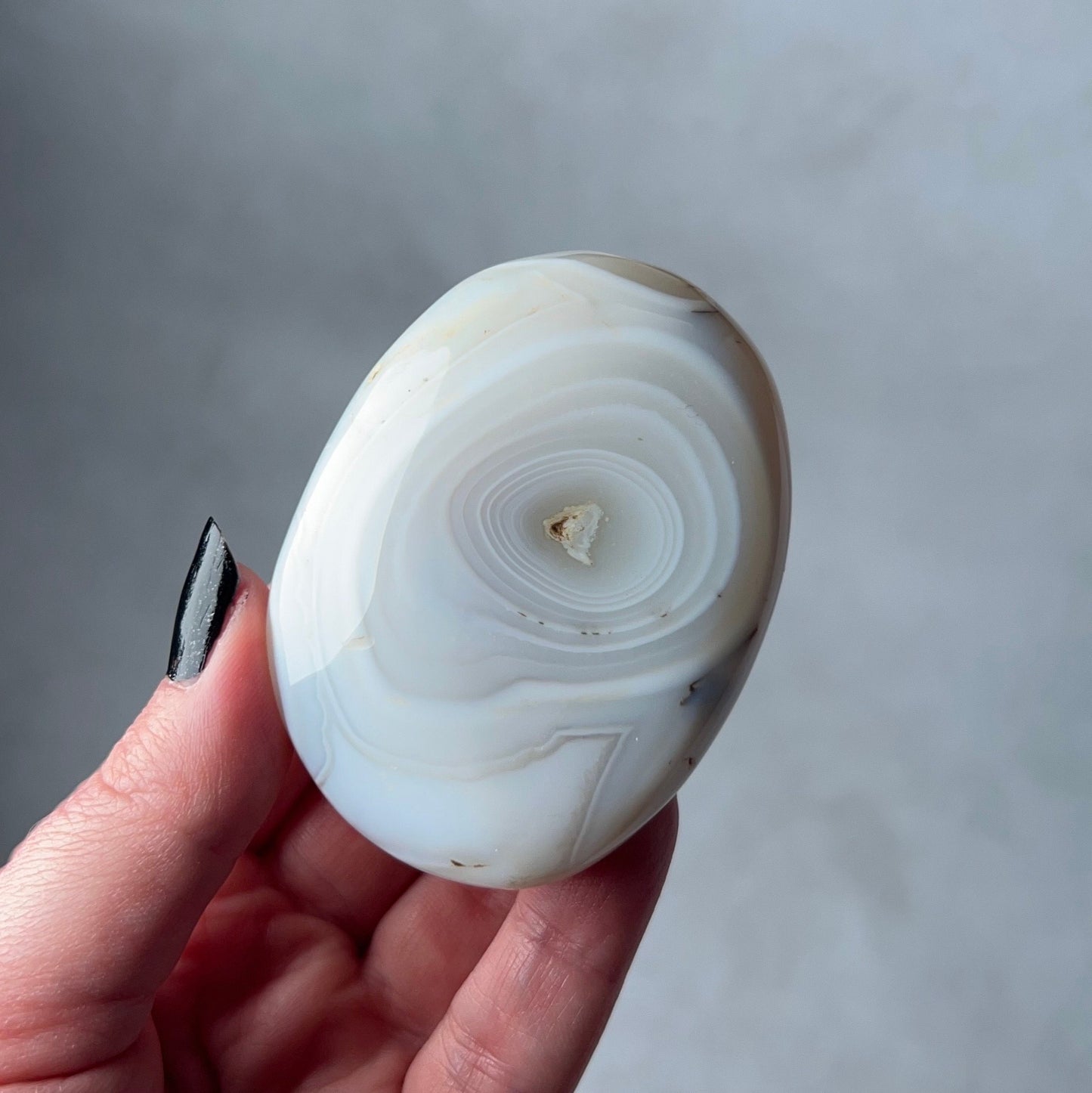 White Agate Palm | Agate Crystal Palm Stone