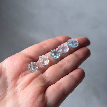 Aquamarine Paws | Crystal Animal Paw | Paw Carving