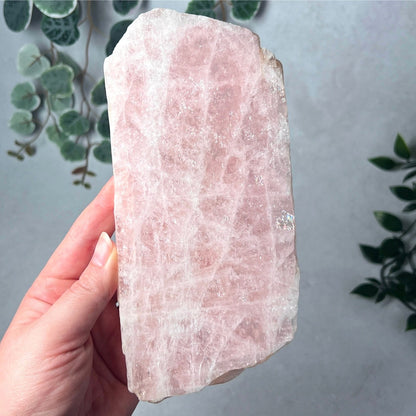 Australian Morganite Polished Slab | Crystal Slab