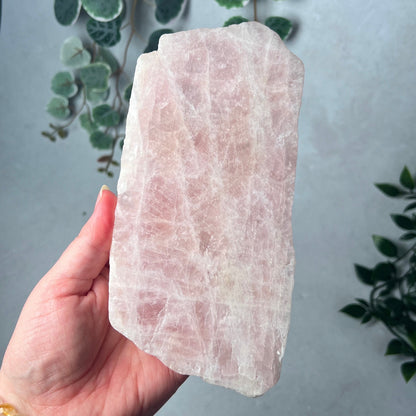 Australian Morganite Polished Slab | Crystal Slab