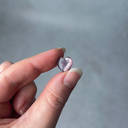 Gem Lepidolite Heart | Gem Lepidolite Mica Crystal Heart