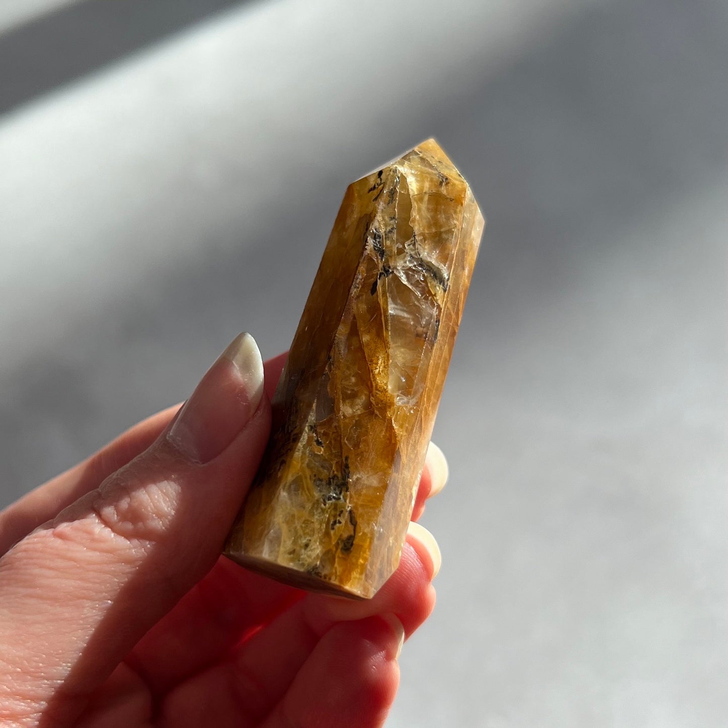 Dendritic Golden Healer Point | Golden Healer Quartz Crystal Tower