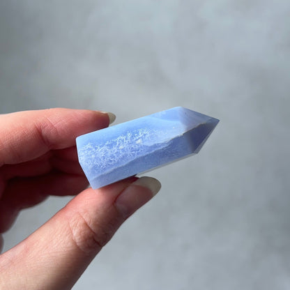 Blue Lace Agate Point | Blue Lace Agate Crystal Tower