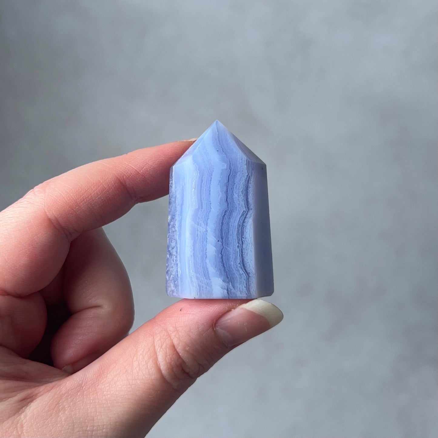 Blue Lace Agate Point | Blue Lace Agate Crystal Tower