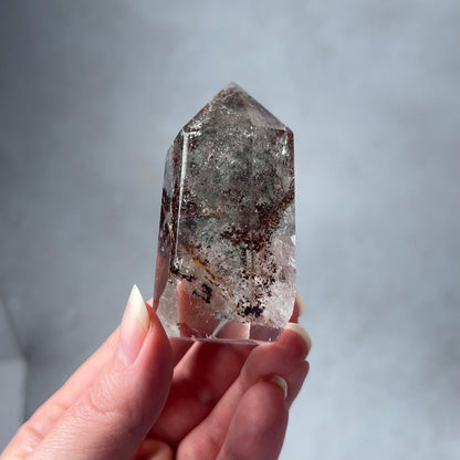 Garden Quartz Point | Lodolite Quartz | Dream Quartz Crystal Tower