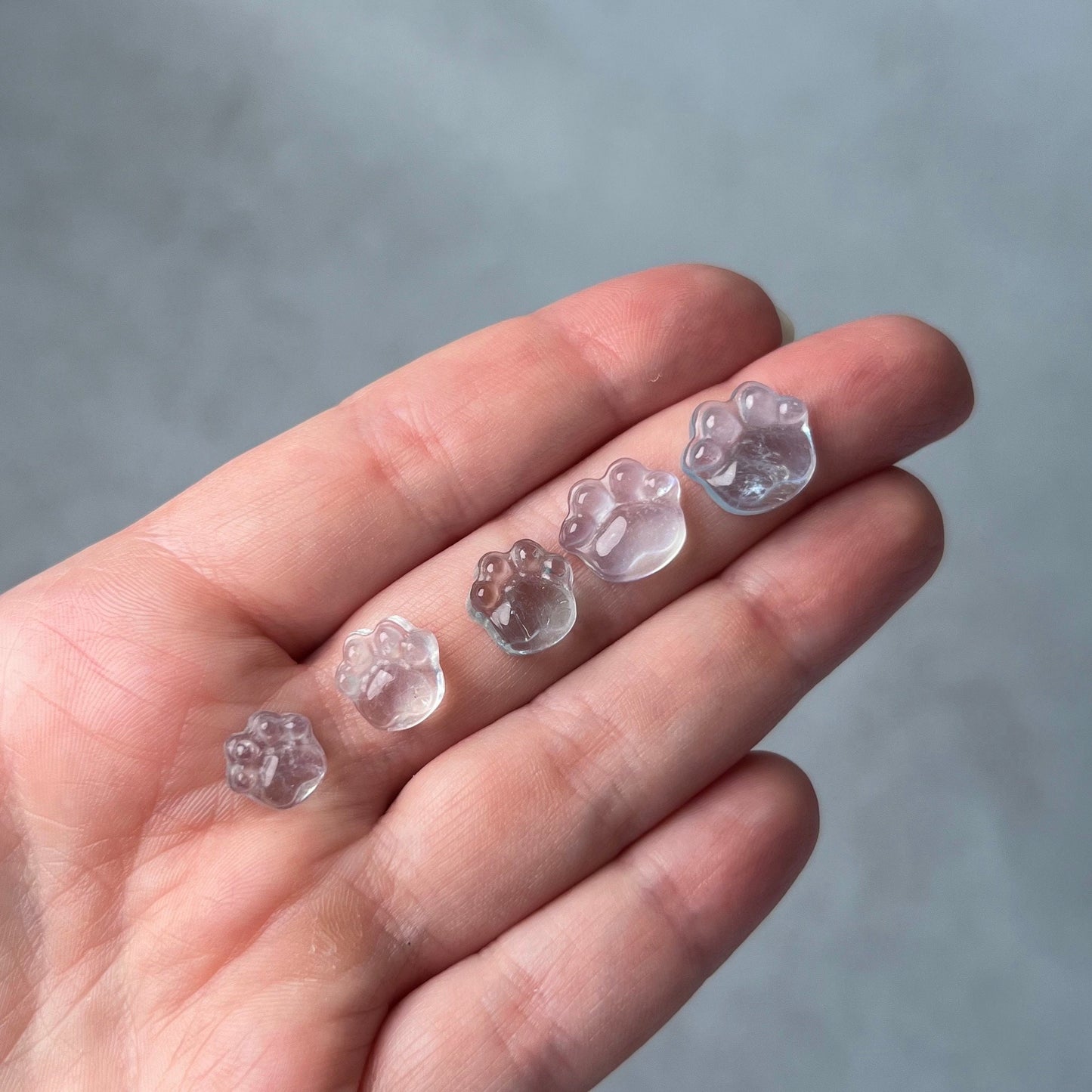 Aquamarine Paws | Crystal Animal Paw | Paw Carving