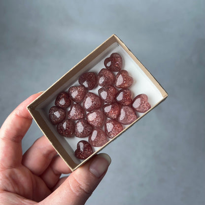 Tanzberry Quartz Heart | Strawberry Quartz Crystal Heart