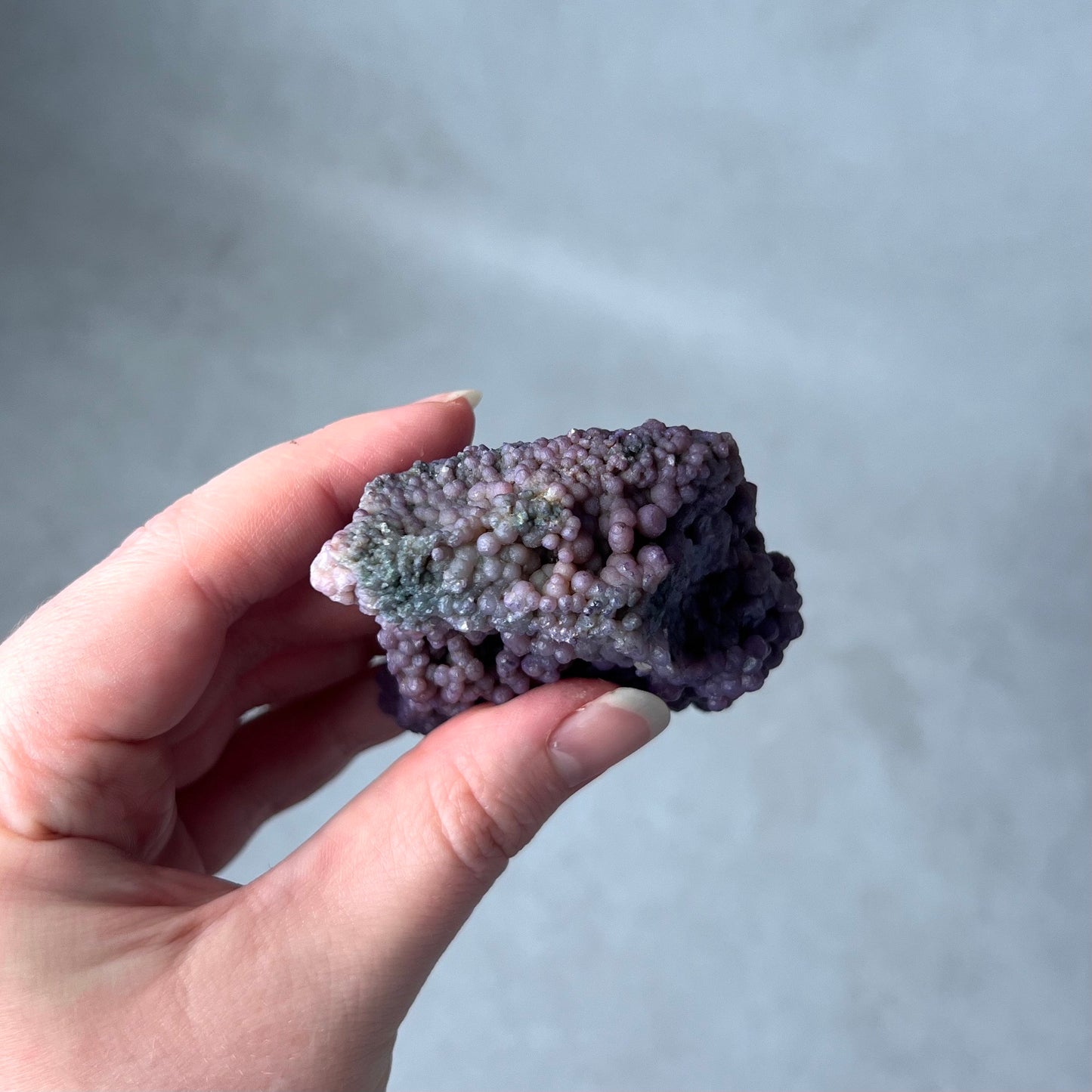 Purple Grape Agate Chunk | Botryoidal Chalcedony Crystal Cluster