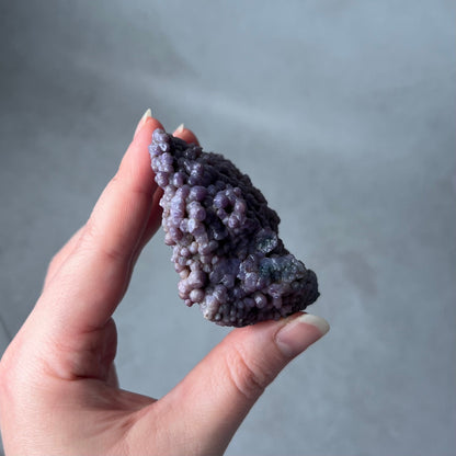 Purple Grape Agate Chunk | Botryoidal Chalcedony Crystal Cluster