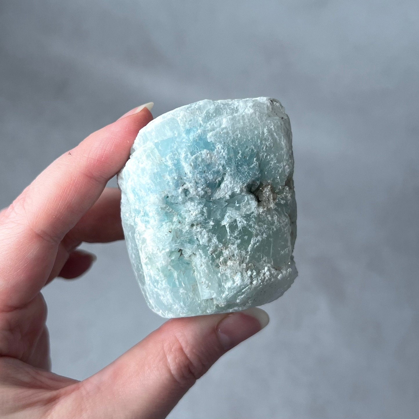 Raw Blue Aragonite Crystal | Rough Natural Aragonite Specimen