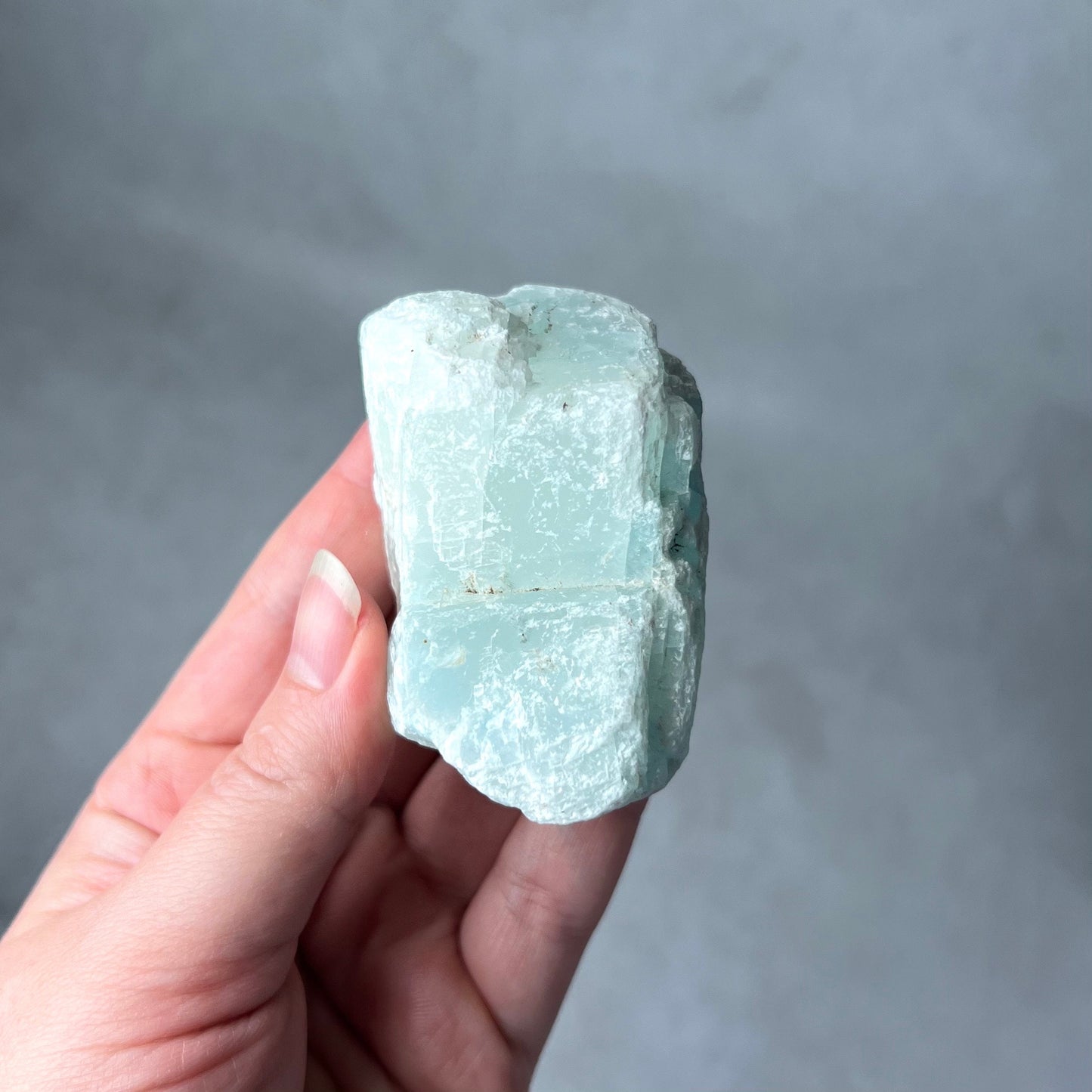 Raw Blue Aragonite Crystal | Rough Natural Aragonite Specimen