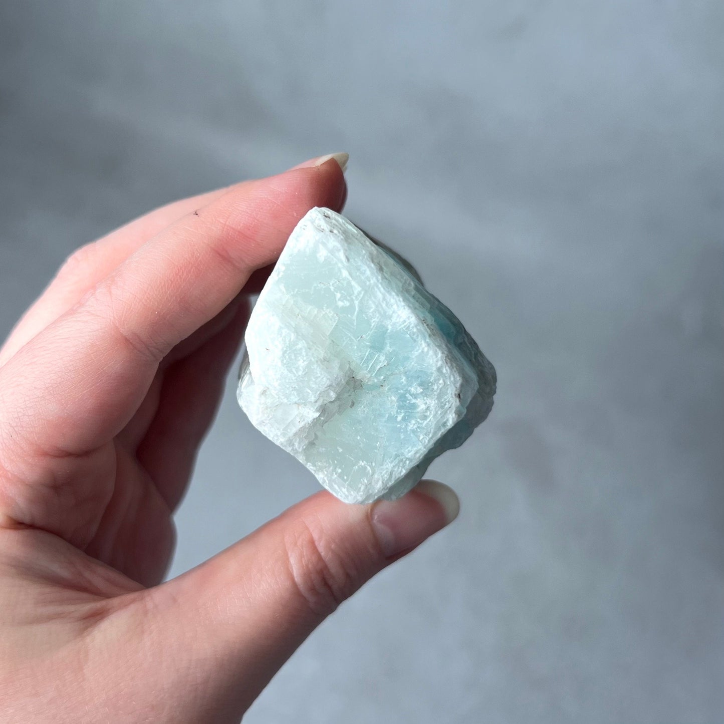 Raw Blue Aragonite Crystal | Rough Natural Aragonite Specimen