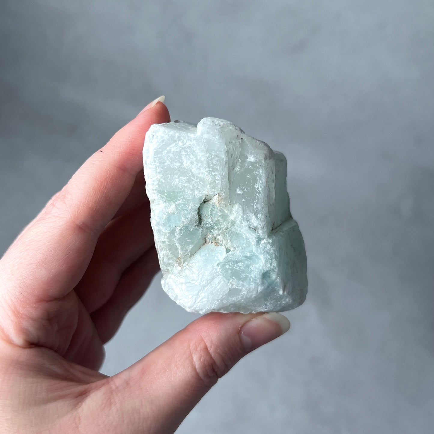 Raw Blue Aragonite Crystal | Rough Natural Aragonite Specimen