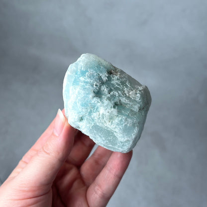 Raw Blue Aragonite Crystal | Rough Natural Aragonite Specimen