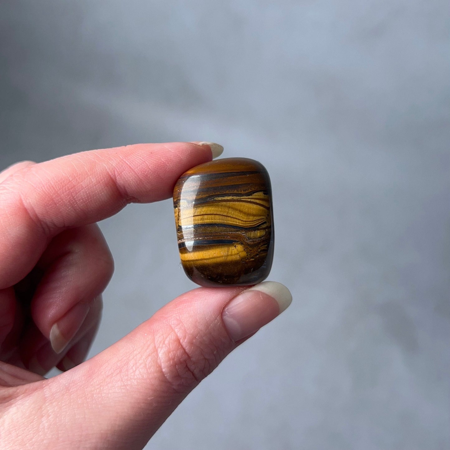 Tiger Iron Tumble | Tiger Eye Crystal Tumbled Stone