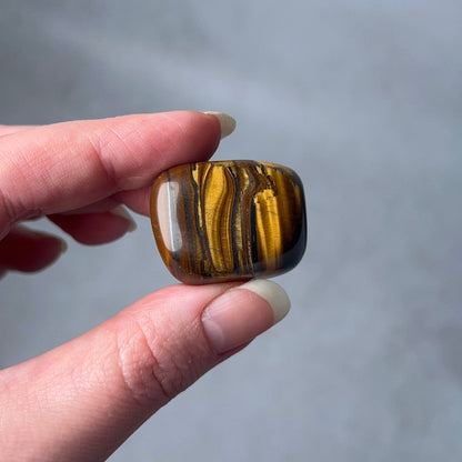 Tiger Iron Tumble | Tiger Eye Crystal Tumbled Stone