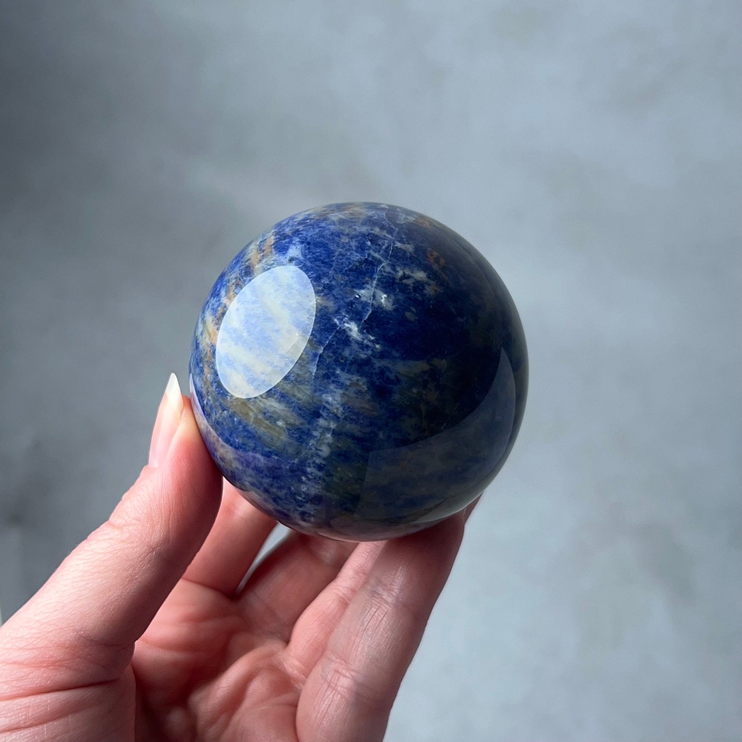 Rare Sodalite + Cancrinite Sphere | Sodalite Crystal Sphere