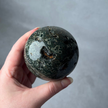 Green Ocean Jasper Sphere | Ocean Jasper Crystal Sphere