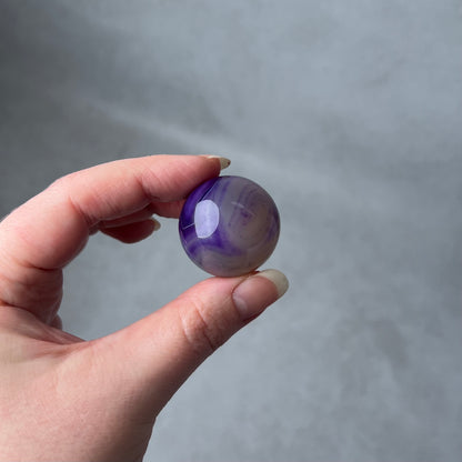 Purple Agate Sphere | Dyed Agate Crystal Sphere