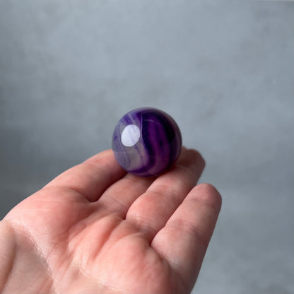 Purple Agate Sphere | Dyed Agate Crystal Sphere