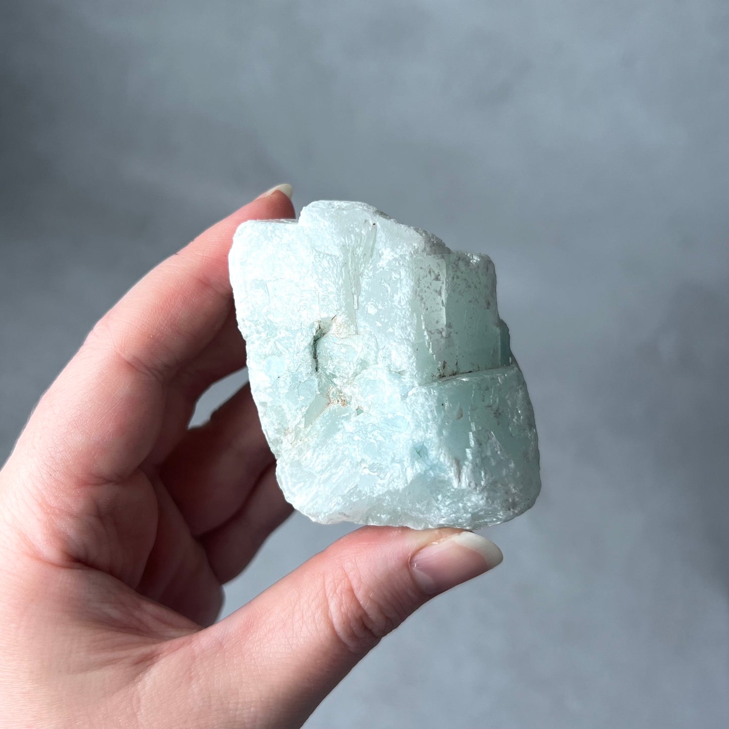 Raw Blue Aragonite Crystal | Rough Natural Aragonite Specimen