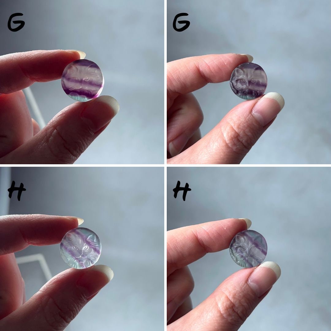 You Choose! Mini Fluorite Cat Carvings | Crystal Minis