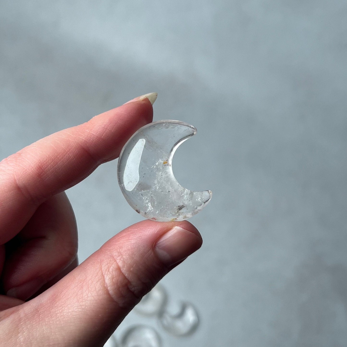 Clear Quartz Moons | Quartz Crystal Moon