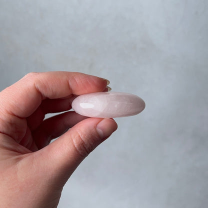 Rose Quartz Palm | Rose Quartz Crystal Palmstone