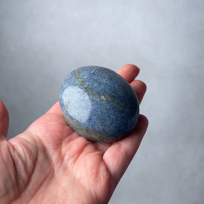 Lazulite Palm | Blue Lazulite Crystal Palmstone