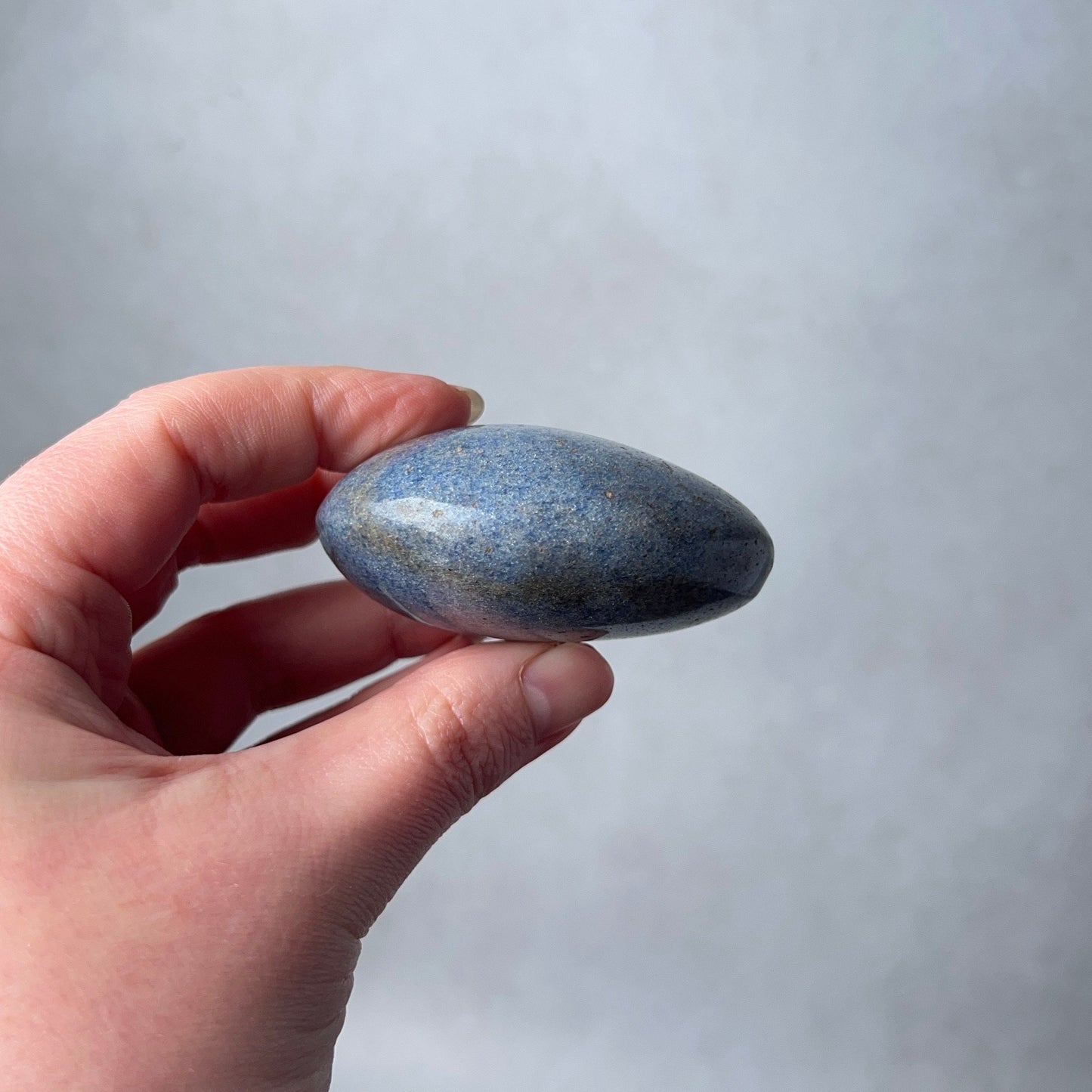 Lazulite Palm | Blue Lazulite Crystal Palmstone