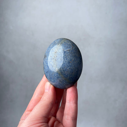 Lazulite Palm | Blue Lazulite Crystal Palmstone