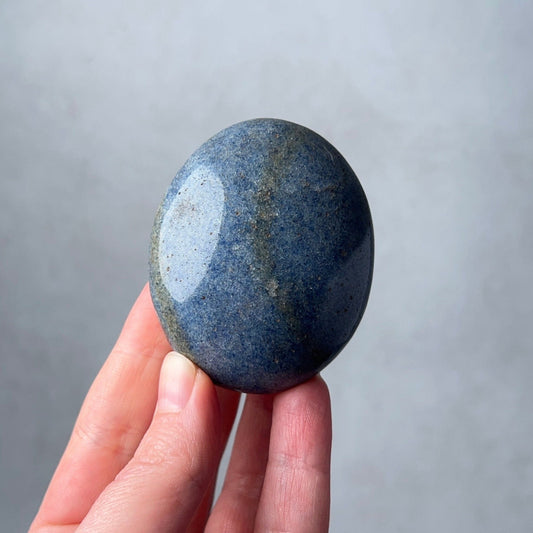 Lazulite Palm | Blue Lazulite Crystal Palmstone