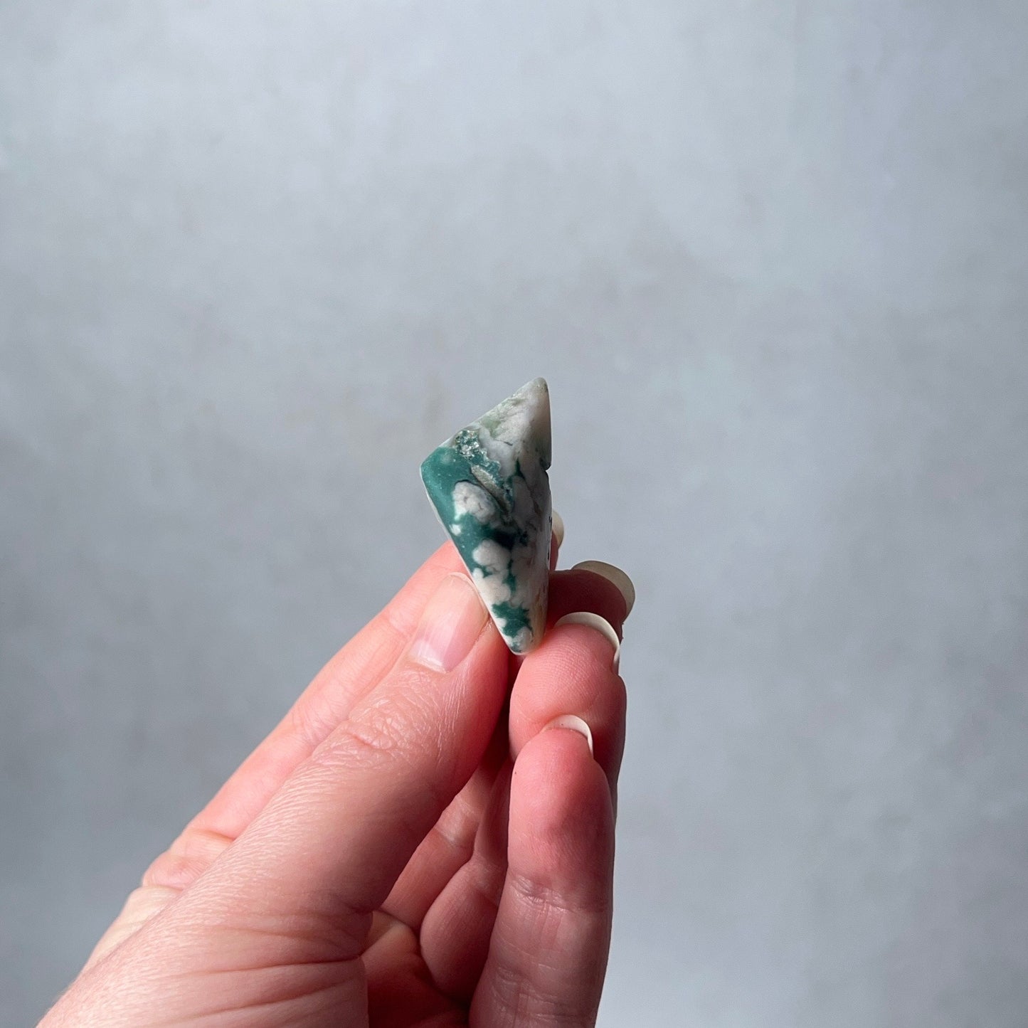 Rare Blue Flower Agate Crystal | Green Flower Agate Freeform