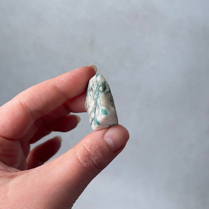 Rare Blue Flower Agate Crystal | Green Flower Agate Freeform