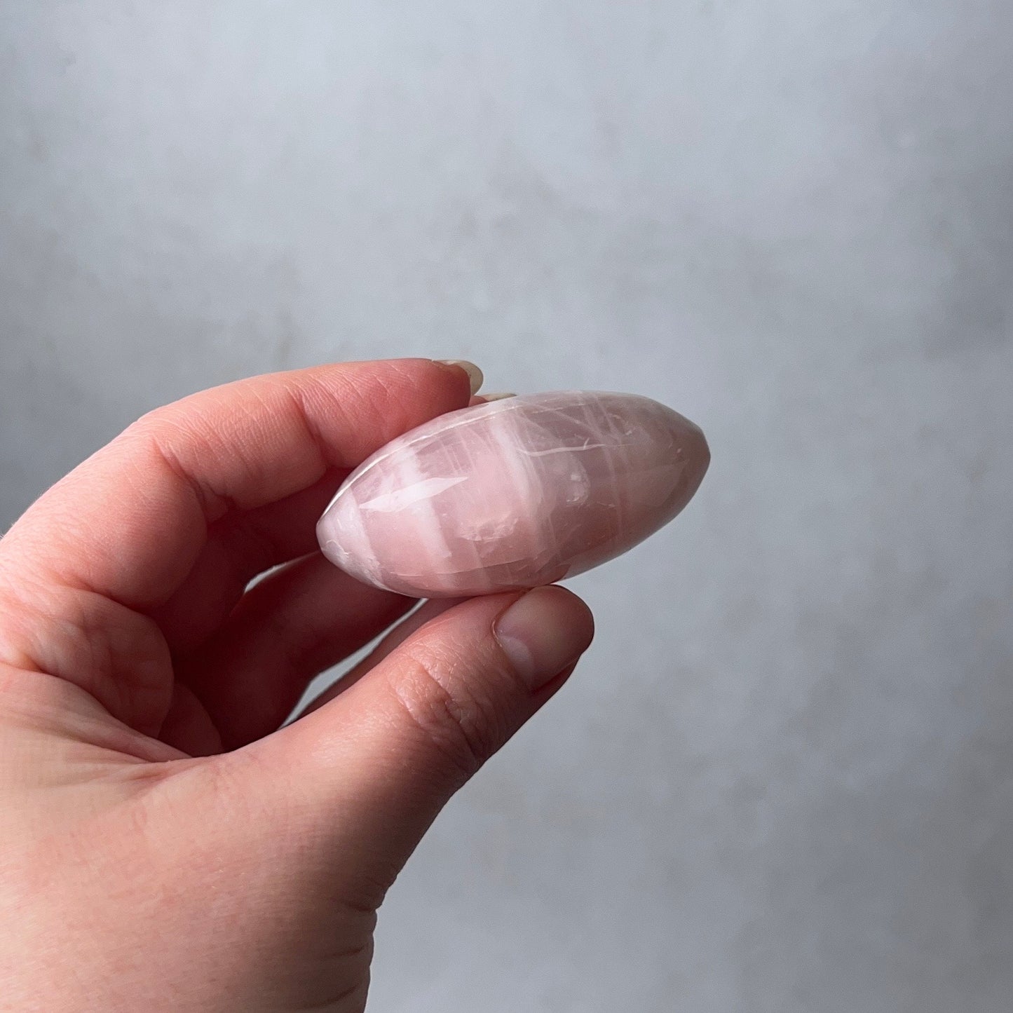 Rose Quartz Palm | Rose Quartz Crystal Palmstone