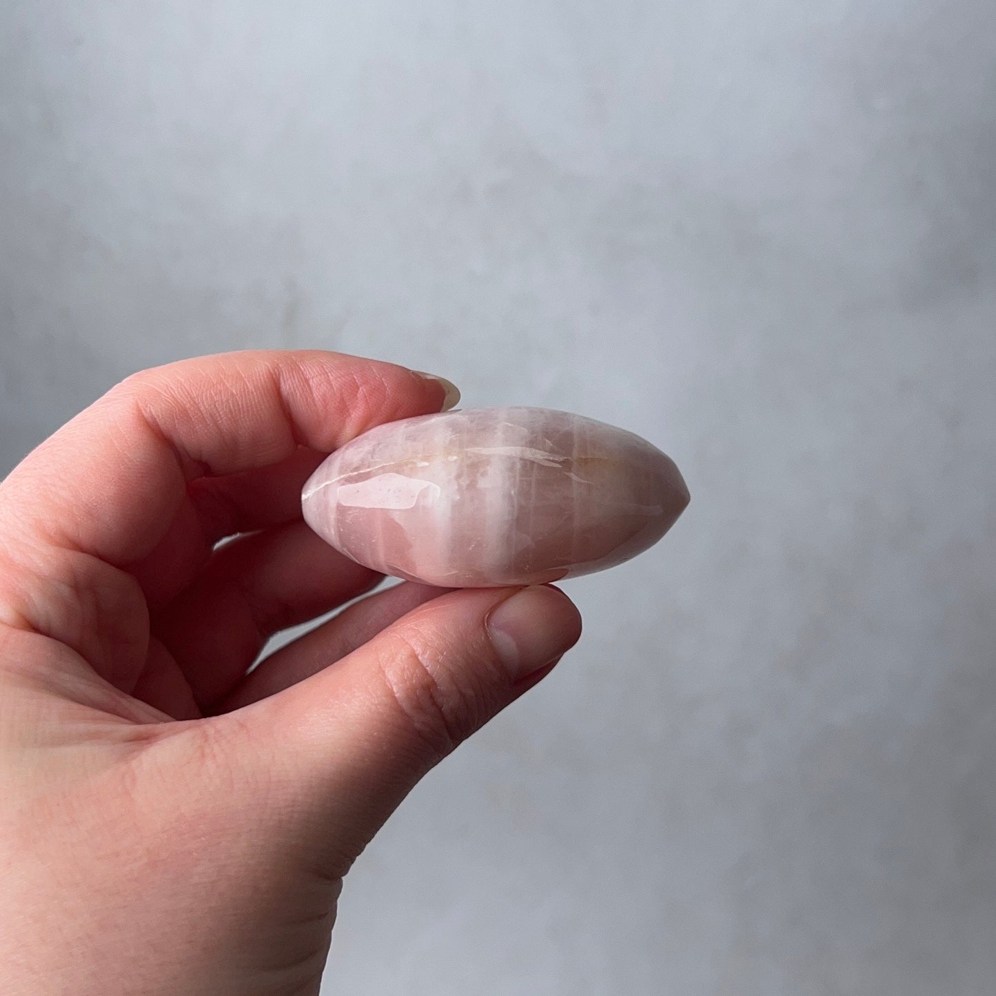 Rose Quartz Palm | Rose Quartz Crystal Palmstone