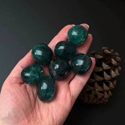 Blue Fluorite Tumbles | Aqua Fluorite Tumbled Crystals