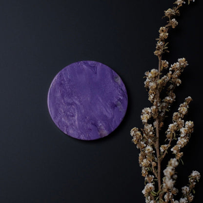 Purple Charoite Disc | Polished Charoite Crystal