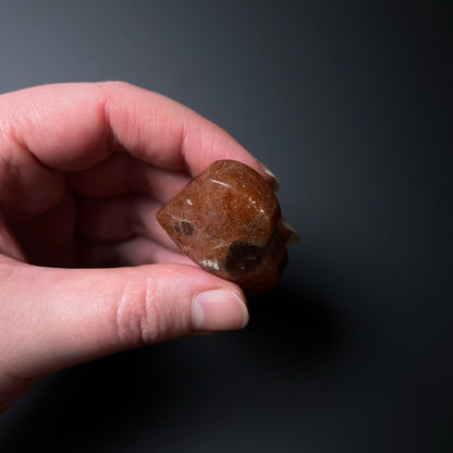 Glittery Sunstone Heart | Sunstone Crystal Heart