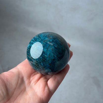 Teal Apatite Sphere | Blue Apatite Crystal Sphere