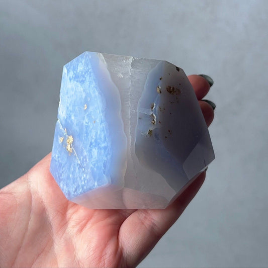 Blue Lace Agate + Quartz Freeform | Blue Lace Agate Crystal