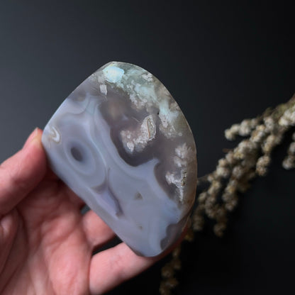 Flower Agate Freeform | Polished Crystal Freeform