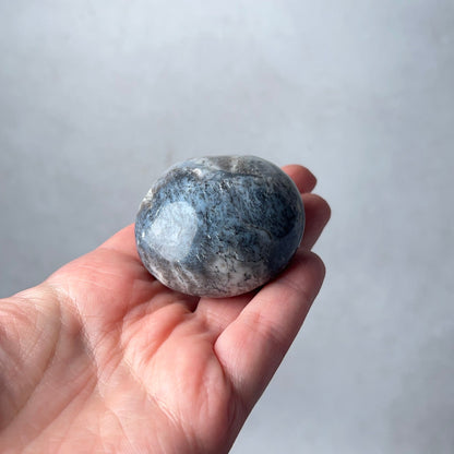 Merlinite Palm Stone | Dendritic Opal Palmstone